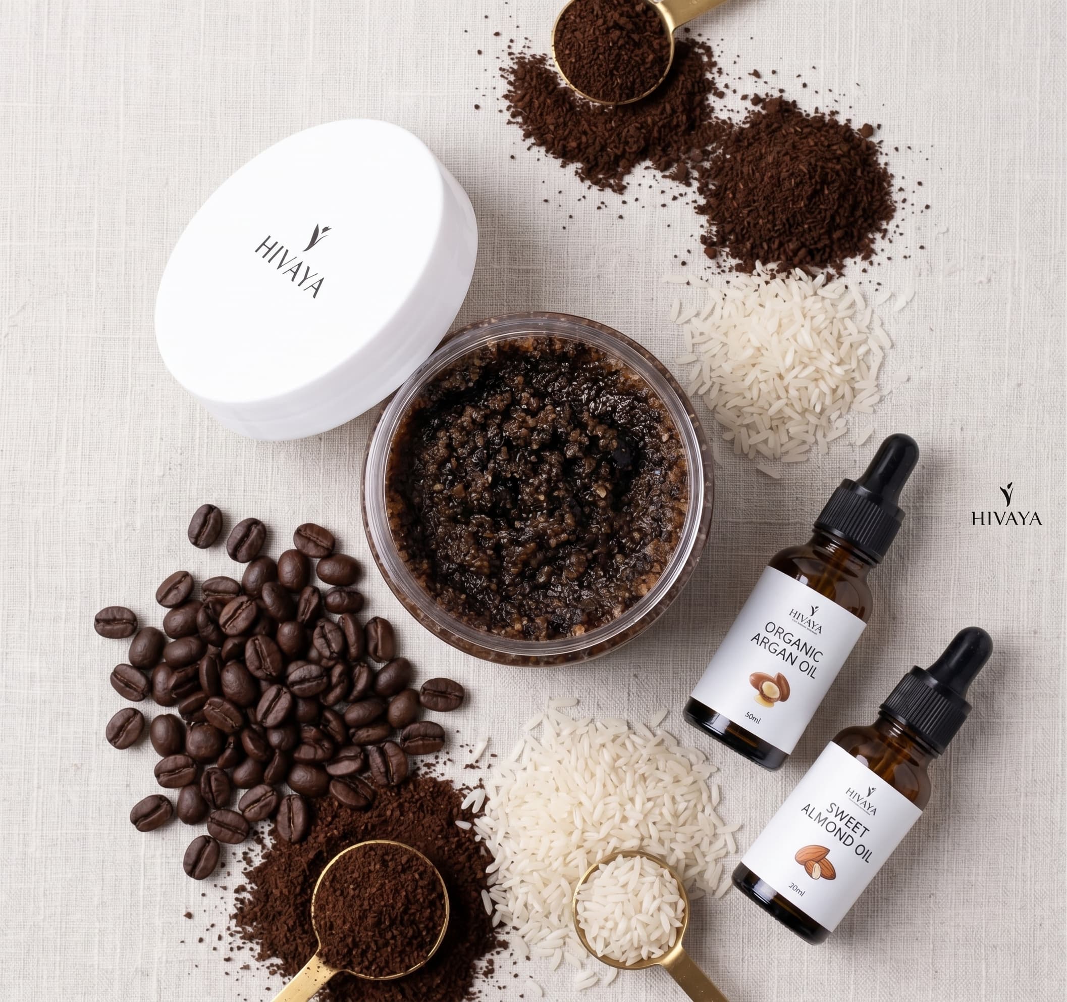 Raw ingredients flat lay